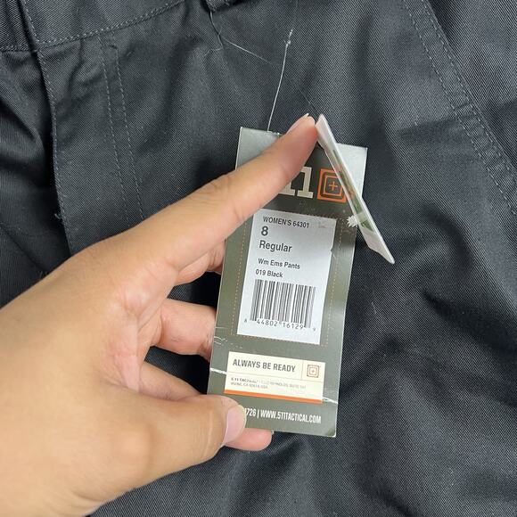 5.11 Tactical Pants Women's 8 Black EMS Cargo Comfort Outdoor Workwear - Picture 5 of 15